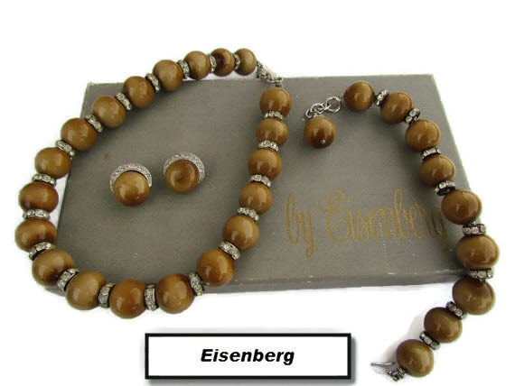 Eisenberg Jewelry Set, Eisenberg, Enamel Jewelry,