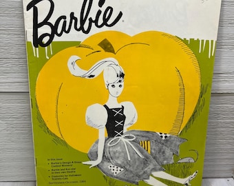 Original The Mattel Barbie Magazine, September to October 1964, Barbie Magazines Vintage, Intact, Illustrations, Vintage Advertising