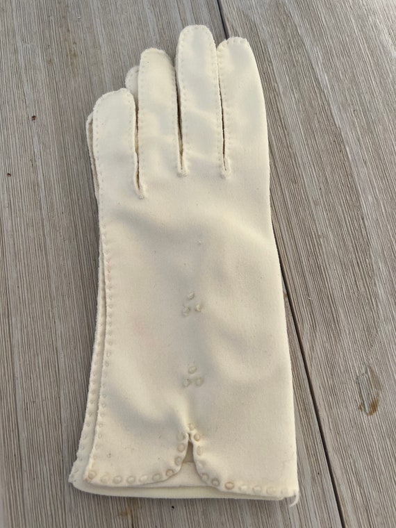 Gloves For Women Beaded Gloves with Pearls Vintag… - image 3