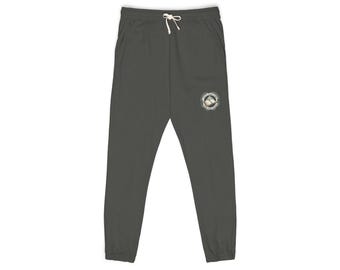 Vintage Sunflower Sketch sweatpants | small chest graphic, garment-dyed fleece
