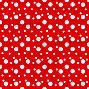 Red White Polka Dot Pattern Background