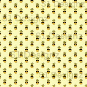 Pineapple Sunglasses Summer Tropical Vibe Pattern