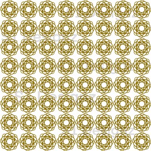 Tan Geometric Circles Seamless Pattern Design