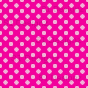 Pink Polka Dot Seamless Pattern Background