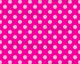 Pink Polka Dot Seamless Pattern Background