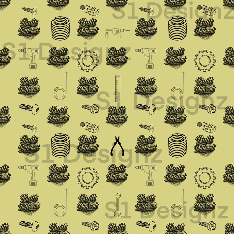 Built different seemless pattern image 1