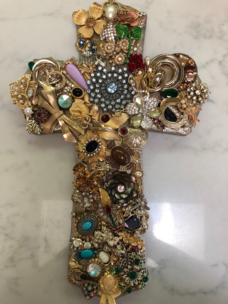 Jewelry Decorative Wall Cross Gold Crucifix Ornate Cross Etsy