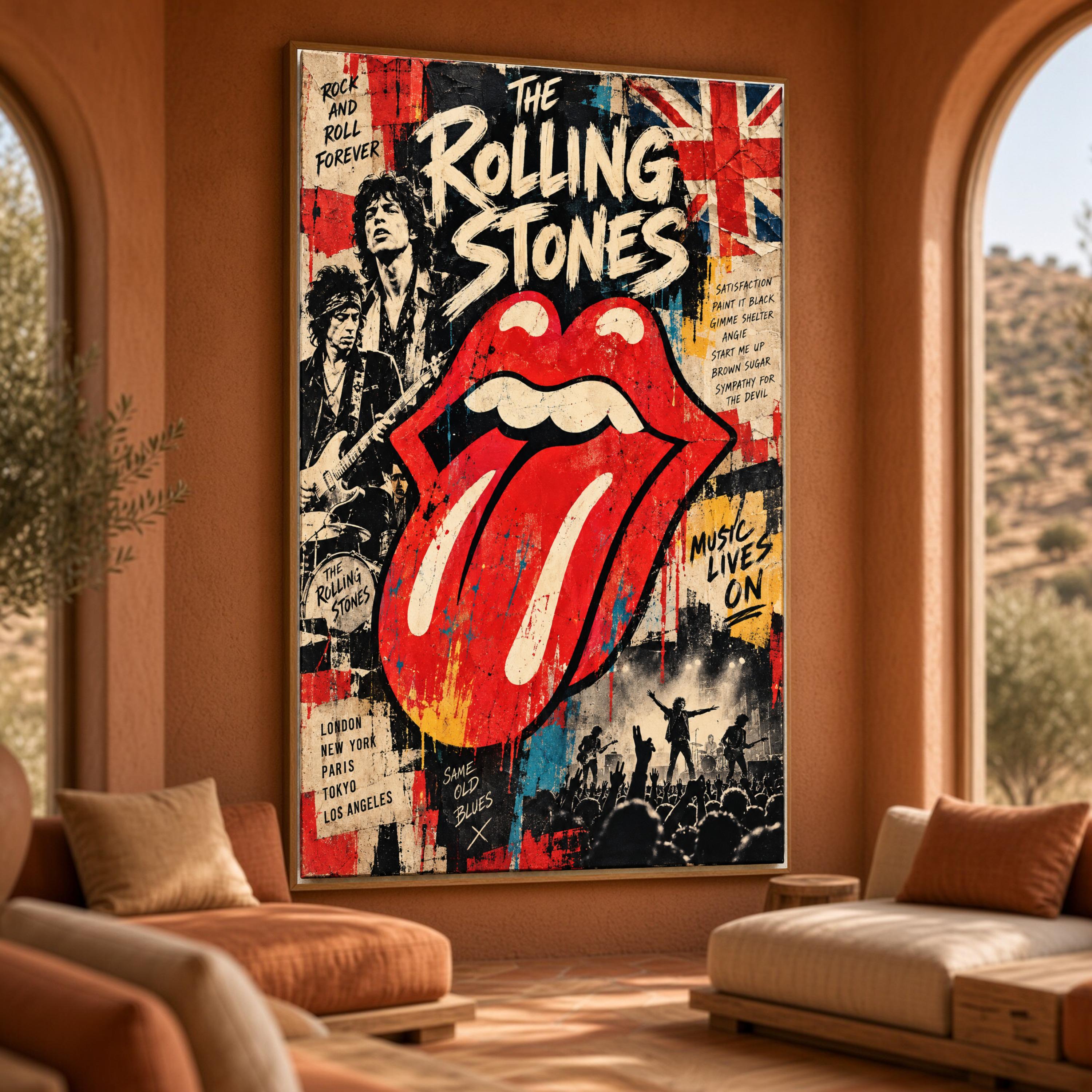 The Rolling Stones Artwork - Etsy