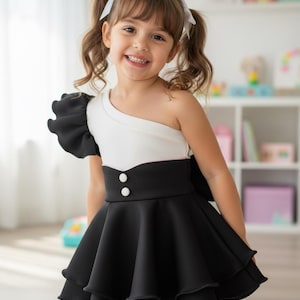 Kids Fancy Dress Black and White - Etsy Kids Fancy Dress Black and White - Etsy
