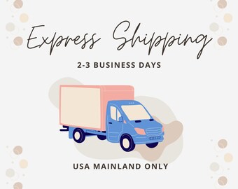 Express Shipping Upgrade for Existing Order | 2-3 Business Days in USA Mainland | Do Not Order Without Messaging Me First