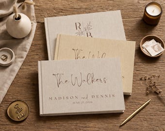 Personalized Wedding Reception Guest Book | Custom Wedding Guestbook | Instant Photo Guestbook | Polaroid Scrapbook | Anniversary Gift