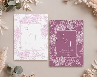 Personalized Vow Booklets | Custom Vow Book | Wedding Vow Books | Minimalist Vow Booklets for Couples | His & Her Vow Books | Ceremony Book
