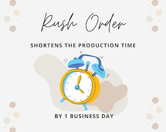 Rush Order Upgrade | Rush Processing Add-On | Priority Processing Upgrade | Express Order Upgrade | Please Message Me Before Purchasing
