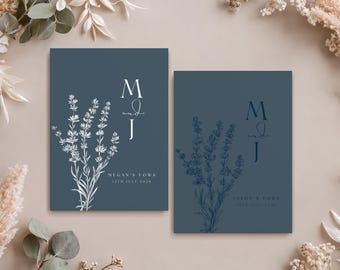 Set of 2 Personalized Vow Booklets | Custom Vow Books | Wedding Vow Books | Minimalist His & Her Vow Booklets | Pastel Toned Vow Books Set