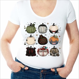 Pack PNG d'Halloween horrifique, clipart citrouille rétro effrayant, SVG gothique vintage, motif patchwork pour sublimation Cricut (téléchargement numérique)