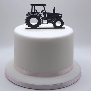 Tractor Cake Topper – Modern Farm Birthday Party Decoration Fast UK Dispatch