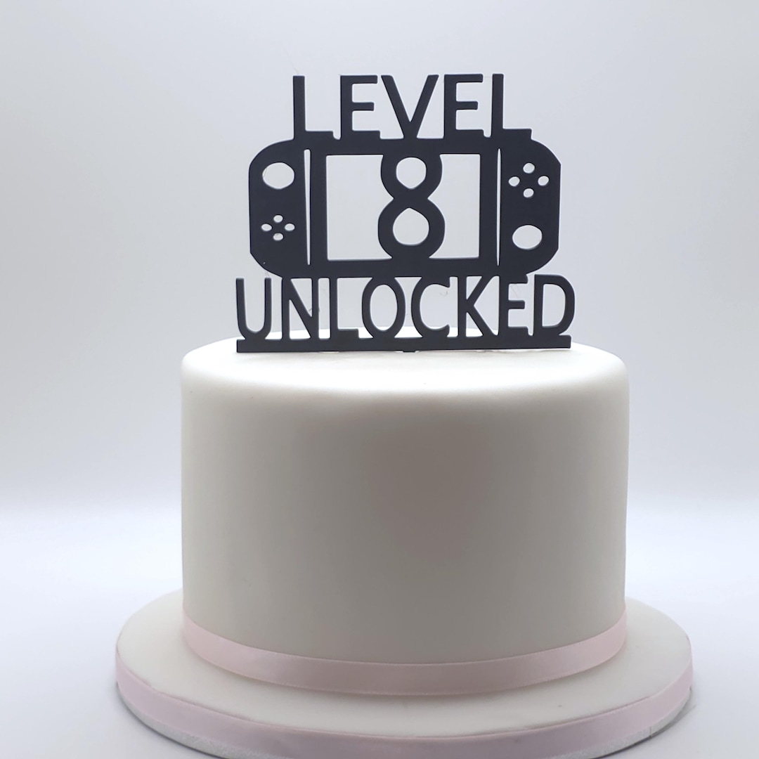 Gaming Controller Cake Topper: Level Unlocked Birthday Decoration - Etsy