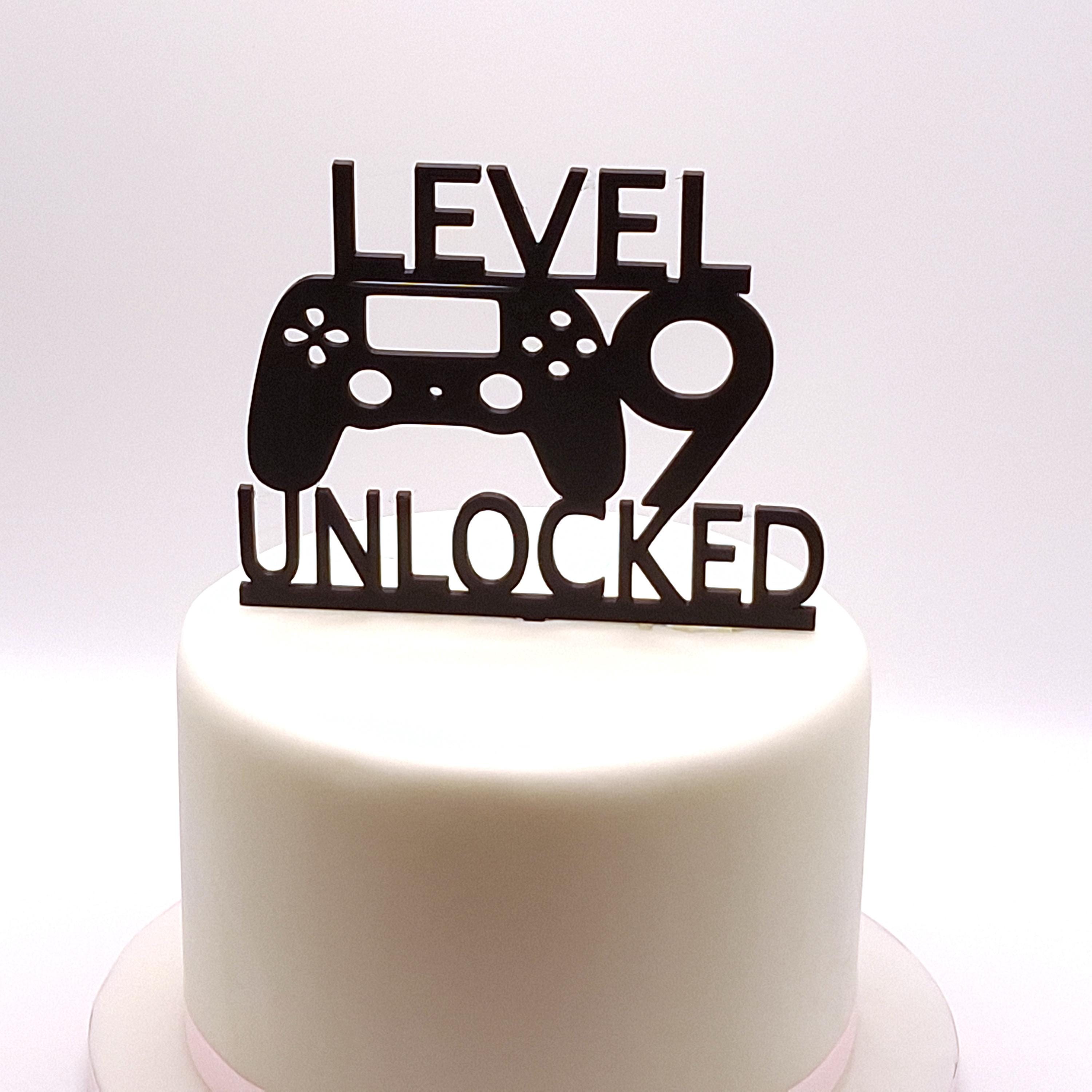 Gaming Controller Cake Topper: Level Unlocked Birthday Decoration - Etsy