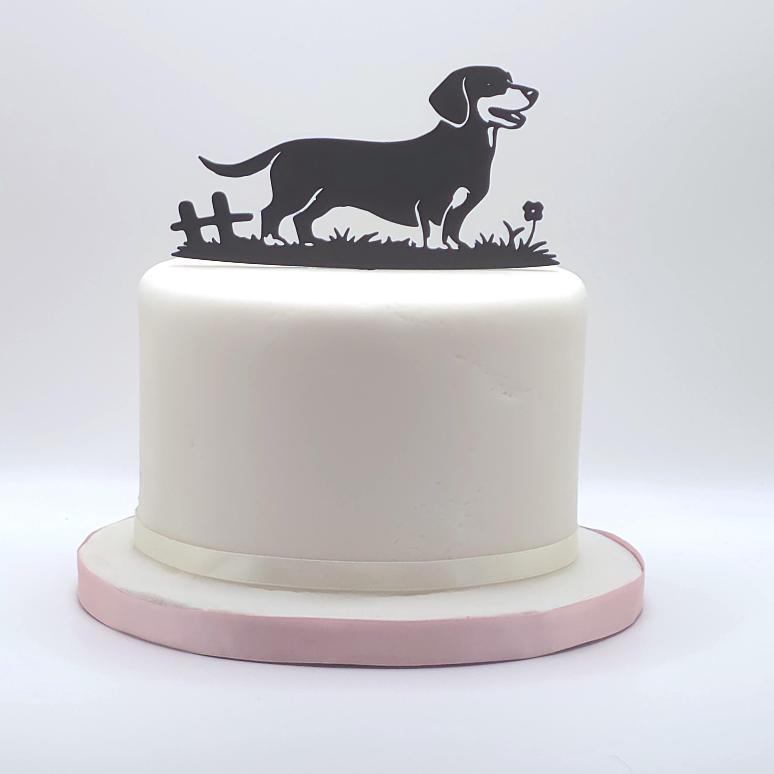 25 Dackel Kuchen-Topper – 1x „Happy Birthday“-Aufsatz + 24 Cupcake-Topper In 12 Designs – Bunter Karton, Ideal Für Dackel-, Tier- & Hundepartys