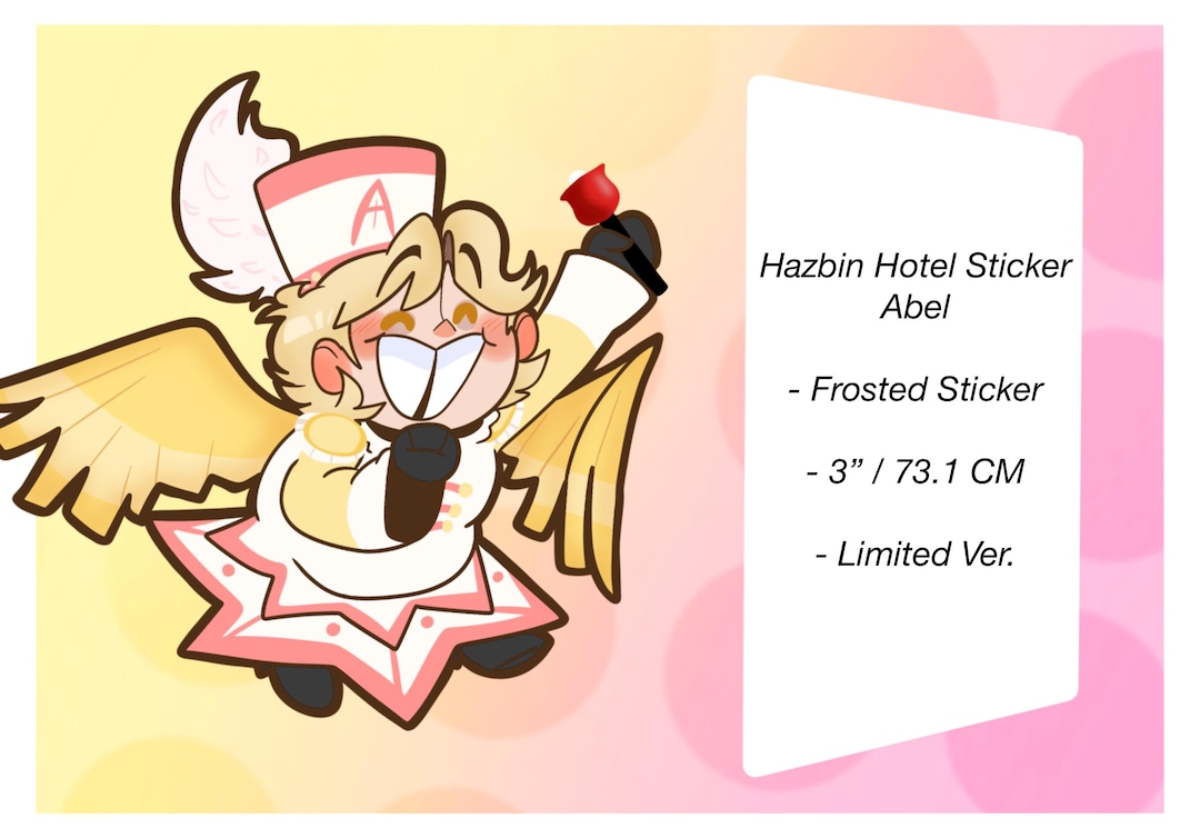 Hazbin Hotel - 3in Abel Sticker - Etsy
