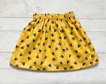 Bumblebee Skirt, Girls Skirt, Girls Bee outfit, Bees skirt, Bee Outfit, Girls Clothing, Birthday Outfit, Eco Gift, Nature, Fun Gift, Honey