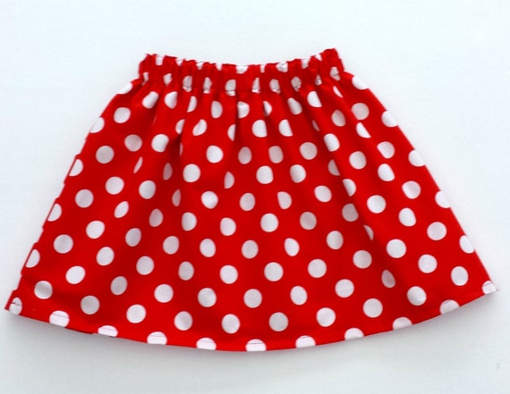 Girls Skirt Polka Dot Skirt Girls Dot Skirt. Minnie Mouse Skirt Summer Clothes Red Skirt Birthday Outfit Baby Gift Party Skirt Etsy UK