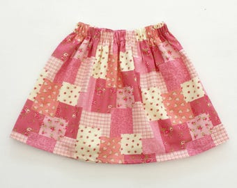 Patchwork Skirt, Girls Skirt, Girls Party Skirt, Patchwork Clothing, Summer Outfit, Summer Clothes, Summer Skirt, Birthday Outfit