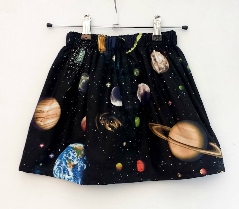 Falda Espacial, Espacio Exterior, Falda Planetas, Traje Espacial, Regalo Planeta, Regalo Espacial, Falda Chicas, Space Party, Galaxy Falda, Galaxy Party Falda imagen 1
