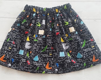 Maths Skirt, Science Skirt, Girls Maths, Girls Science, Maths Clothing, Maths Gift, Maths Equation, Maths Formula, Science Gift, Girls Skirt