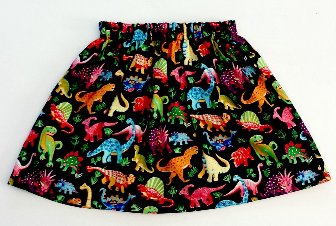 Dinosaur Skirt, Girls Skirt, Girl Dinosaur, Girls Party Skirt, Dinosaur