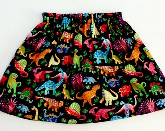 Dinosaur Skirt, Girls Skirt, Girl Dinosaur, Girls Party Skirt, Dinosaur Clothing, Dinosaur Outfit, T rex, Summer Skirt, Birthday Outfit