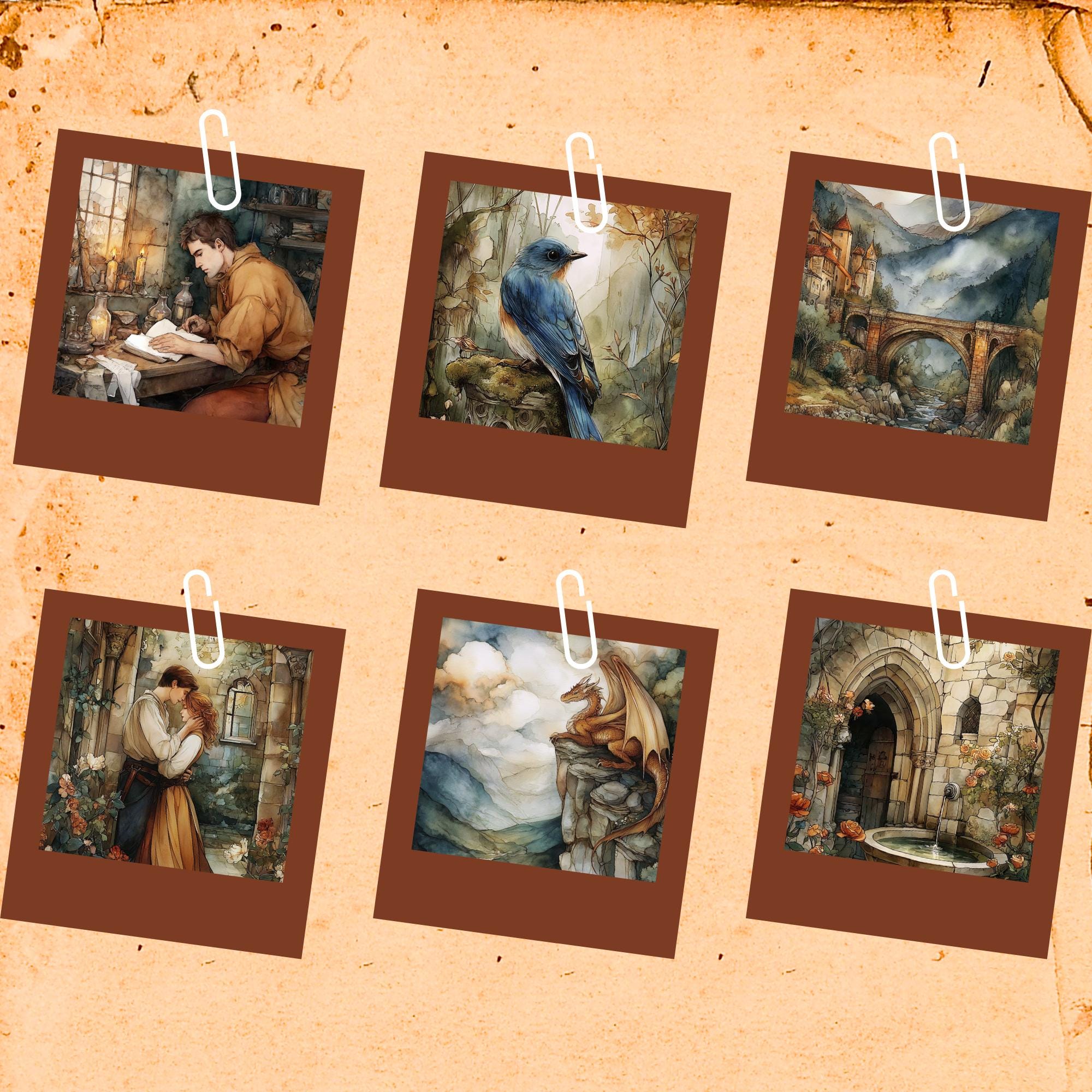 Medieval Junk Journal Kit – 200 Printable Pages – Fantasy Vintage ...