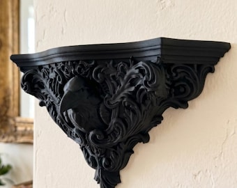 Gothic Raven Wall Shelf | Dark Academia Decor