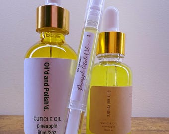 Olio per cuticole all'ananas – Trattamento idratante per unghie a base di jojoba e argan