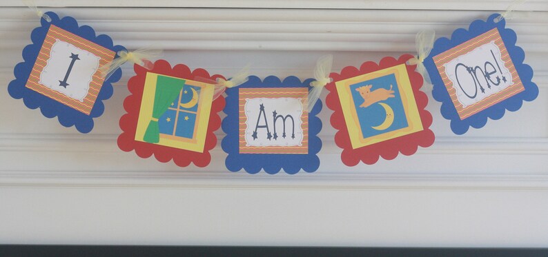 Toppers Avail Door Sign Goodnight Moon Story Storybook Inspired Theme Happy Birthday Banner Sign Decorations Party