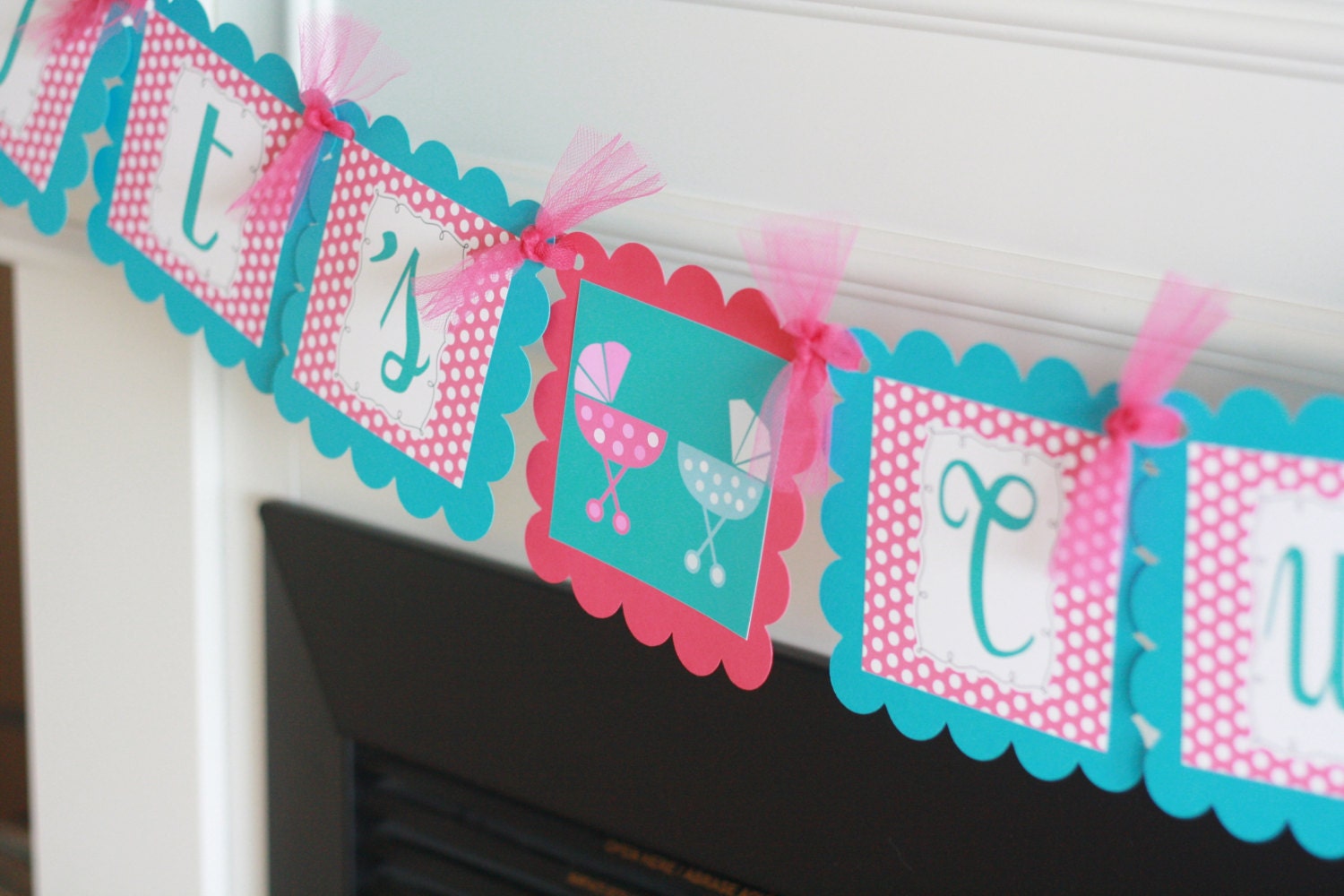 Polka Dot Print It S Twins Or Baby Shower Boy Girl Twins Baby Shower