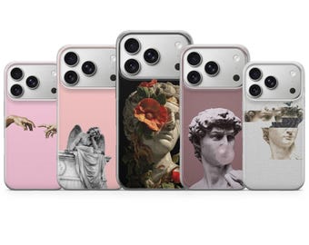 Modern Classical Art phone case Aesthetic for iPhone 17 Air 16e Pro Max 15 14 13 | Samsung A57 A37 S26 Ultra S25 FE | Google Pixel 10A 9