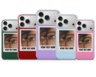 Customizable Polaroid phone case Custom Picture for iPhone 17 Air 16e Pro Max 15 14 13 | Samsung A57 A37 S26 Ultra S25 FE | Google Pixel 10A