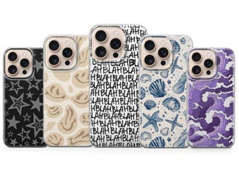 Pattern Based phone case Aesthetic for iPhone 17 Air 16e Pro Max 15 14 13 | Samsung A57 A37 S26 Ultra S25 FE | Google Pixel 10A 9