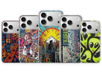 Urban Graffiti phone case Street Art for iPhone 17 Air 16e Pro Max 15 14 13 | Samsung A57 A37 S26 Ultra S25 FE | Google Pixel 10A