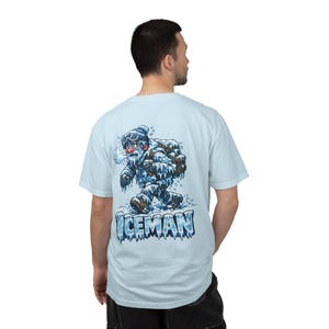 ICEMAN Funny Graphic Tee | Frozen Survivor Cartoon Shirt | Unisex Winter Humor T-Shirt | Cool Vintage Style Gift for Men & Women image 7