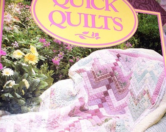 QUICK QUILTS, a For the Love of Quilting, How-To Patterns Templates Wall-Hangings Banners Quilting Sewing Needlecrafts Instruction Book