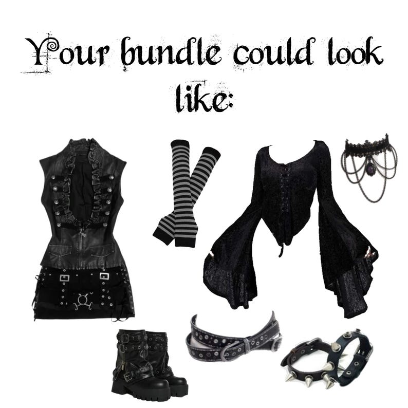 Trad Goth Style Bundle - Etsy