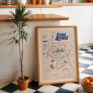Bernal Heights Neighborhood Map Print - San Francisco Map - Map of Bernal Heights San Francisco - SF Poster - Typographic Map