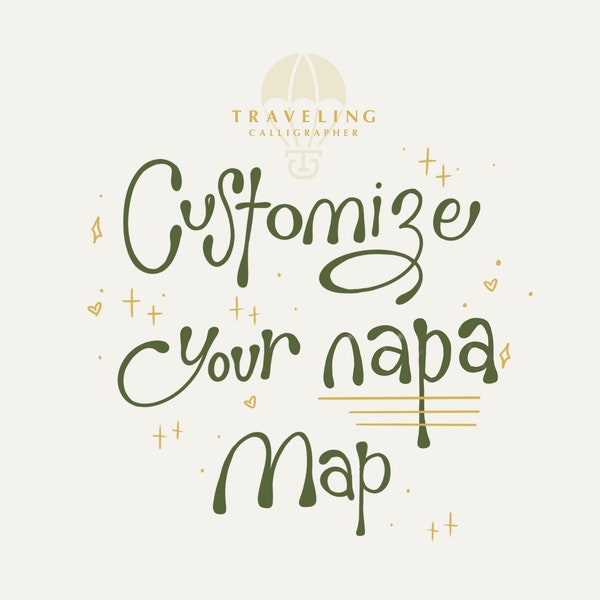 Napa Valley Map Customization Upgrade - Customize Your Napa Map - Customize Your Order - Label Customizations