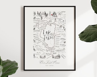 New Home Owner Gift, Closing Gift, Housewarming Gift for Couple, Custom Map Gift For Couple, Gift for New Homeowner, New Home Gift