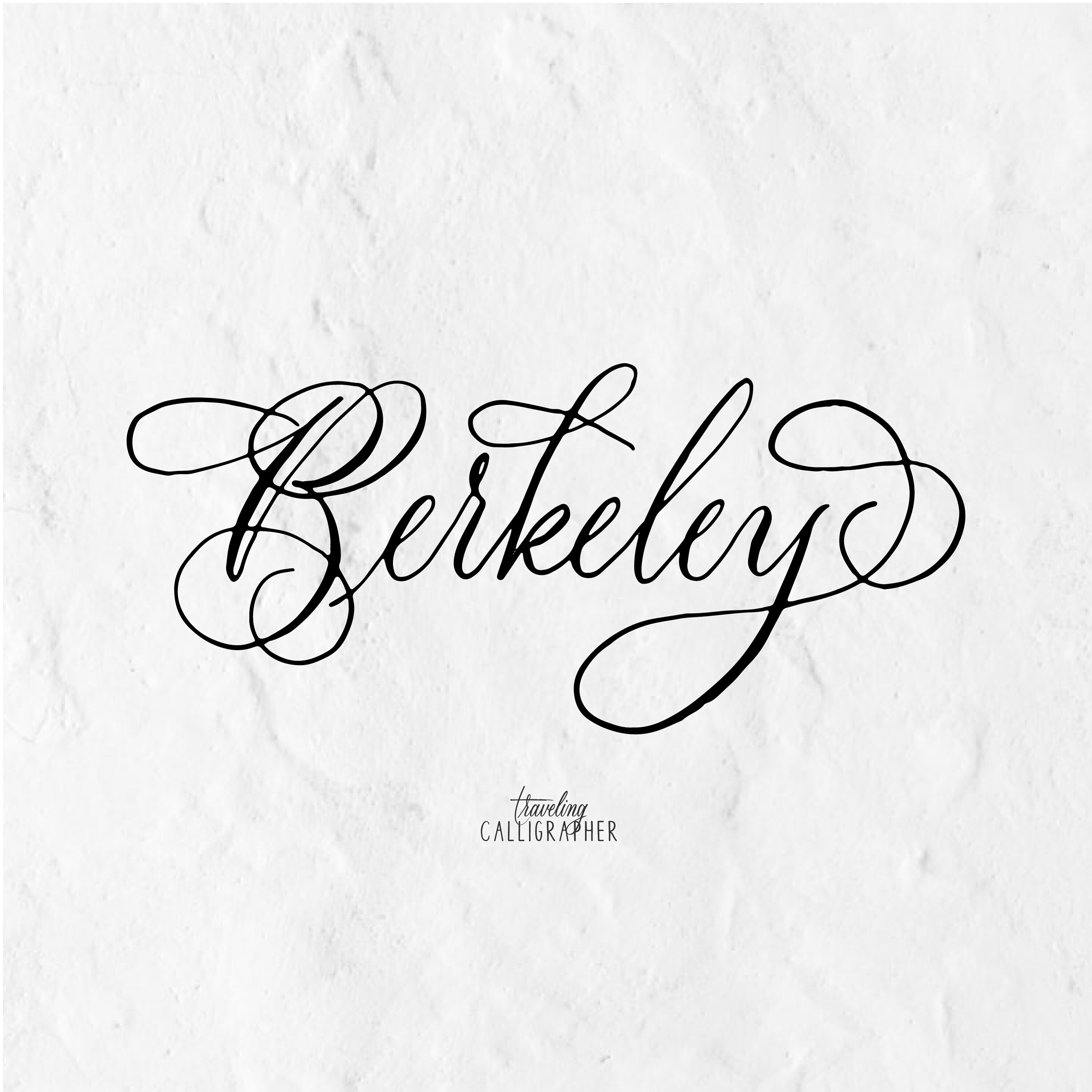 Berkeley Neighborhood Map Print - Handlettered - Map of Berkeley ...