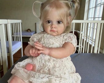 60CM Maggie Handmade  Soft Vinyl Silicone Reborn Toddler Detailed Lifelike