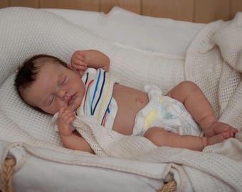 Full Silicone Reborn Baby Girl -19inchHandmade Realistic Newborn Silicone Doll, Birthday Gift