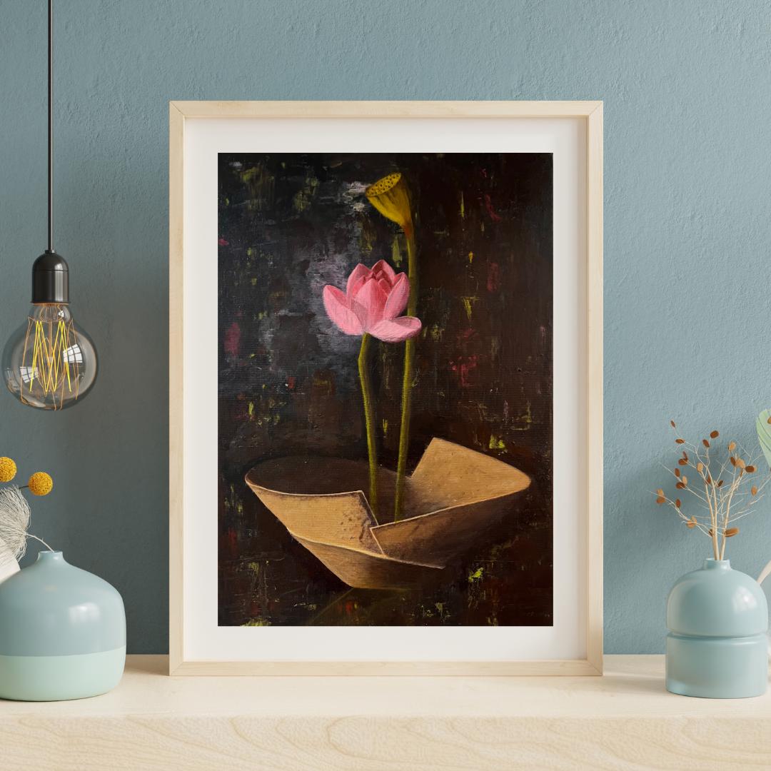 Lotus Flower Printable Wall Art – Zen Home Decor – Digital Download 2:3 ...